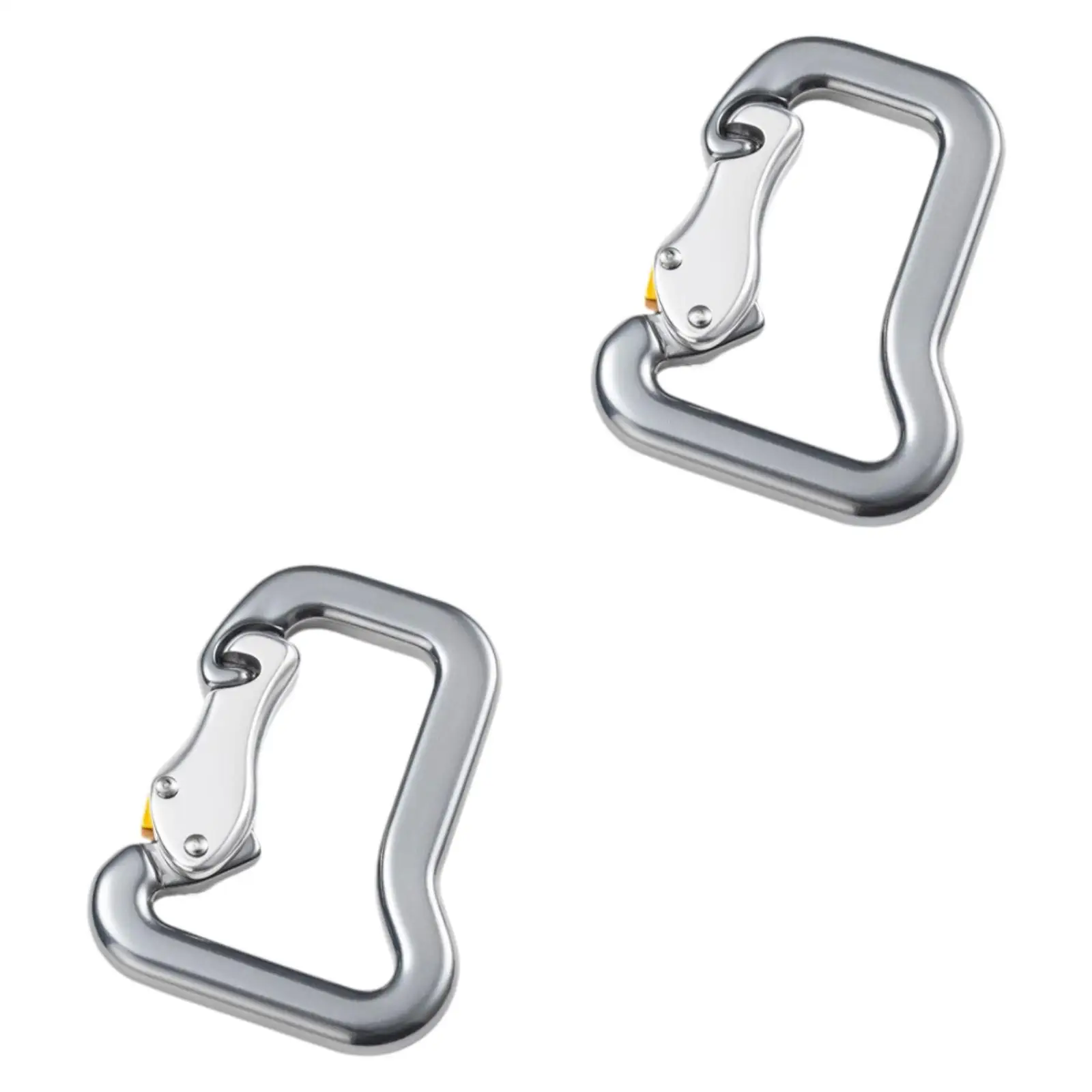 2x Climbing Carabiner Locking Carabiner for Caving Paragliding Camping