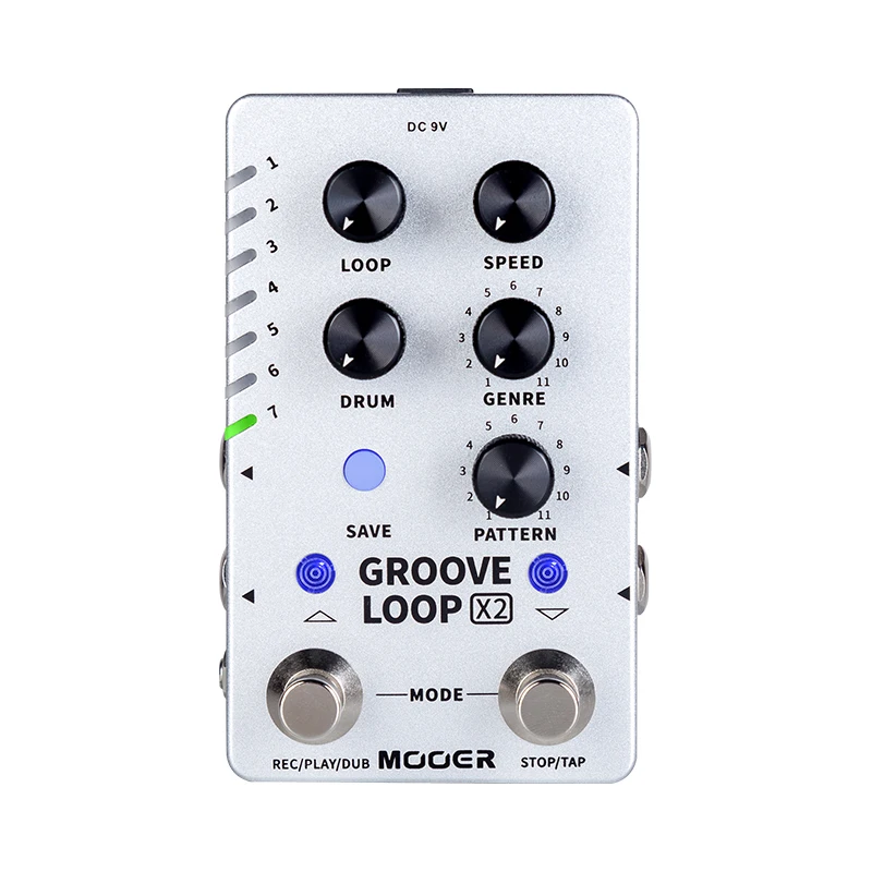 MOOER Gitaarpedaal Looper/CAB/Reverb/Delay/Preamp Model/Drummer/Groove Loop Effectpedaal Elektrische Gitaar Onderdelen & Accessoires