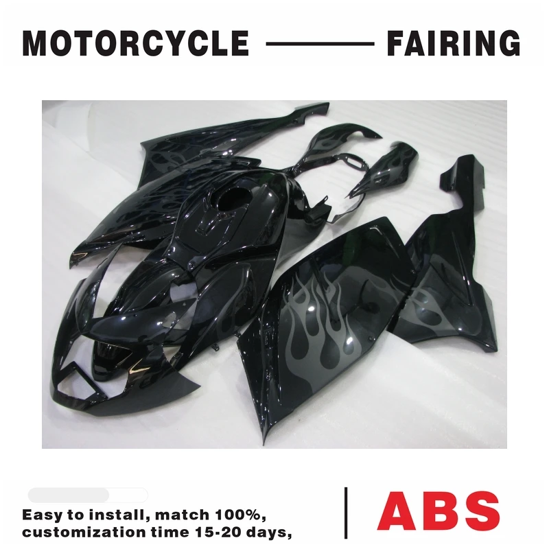 Black flame Complete Fairings For bmw k1200s 2005-2010 Bodywork Injection ABS Plastic Motorcycle Carenes