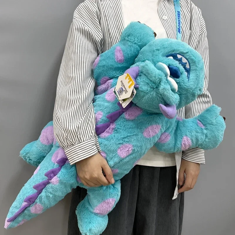 Disney Genuine University Doll Large Sullivan Blue Fur Plush Doll Backpack Sleeping Gift for Male and Female Students