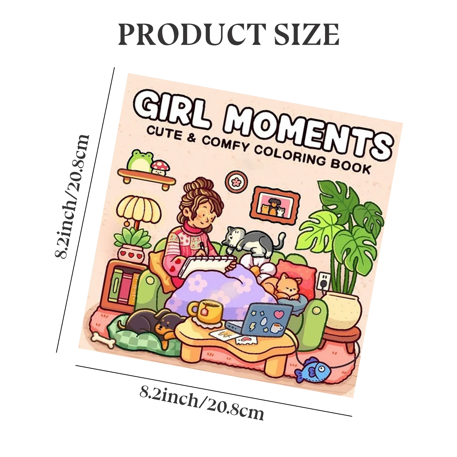 Simpatico libro da colorare comodo (2 pezzi) per il relax degli adolescenti e degli adulti con 24 pennarelli, perfetto regalo di compleanno e Natale di Halloween