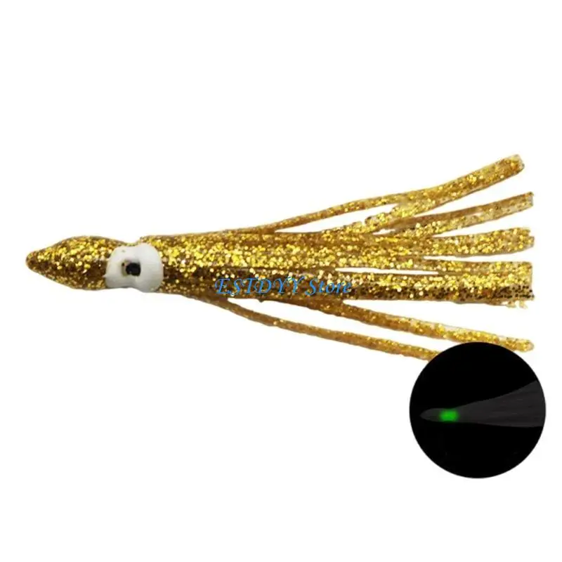 

G6DE Fish Lures for Trout Glow Baits Squid Skirts Artificial Baits Fishing Tackle
