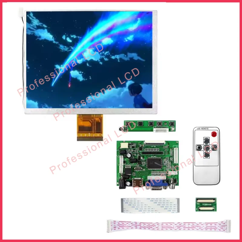 

Original 7 Inch CLAA070MA0ACW 4:3 LCD Display Screen With HDMI VGA Control Driver Board 800*600 CLAA070MA0ACW
