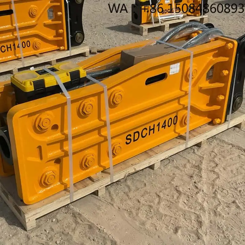 Industrial Hydraulic Rock Concrete Breaking Hammer Attachment, Mining Industry Accessory For All 20Ton Standard Excavator Equipm