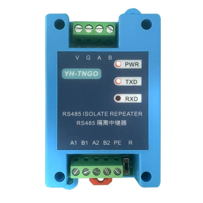 Two Way RS485 Hub Repeaters Distribution Converters Industrial Serial Port Photoelectric Isolation