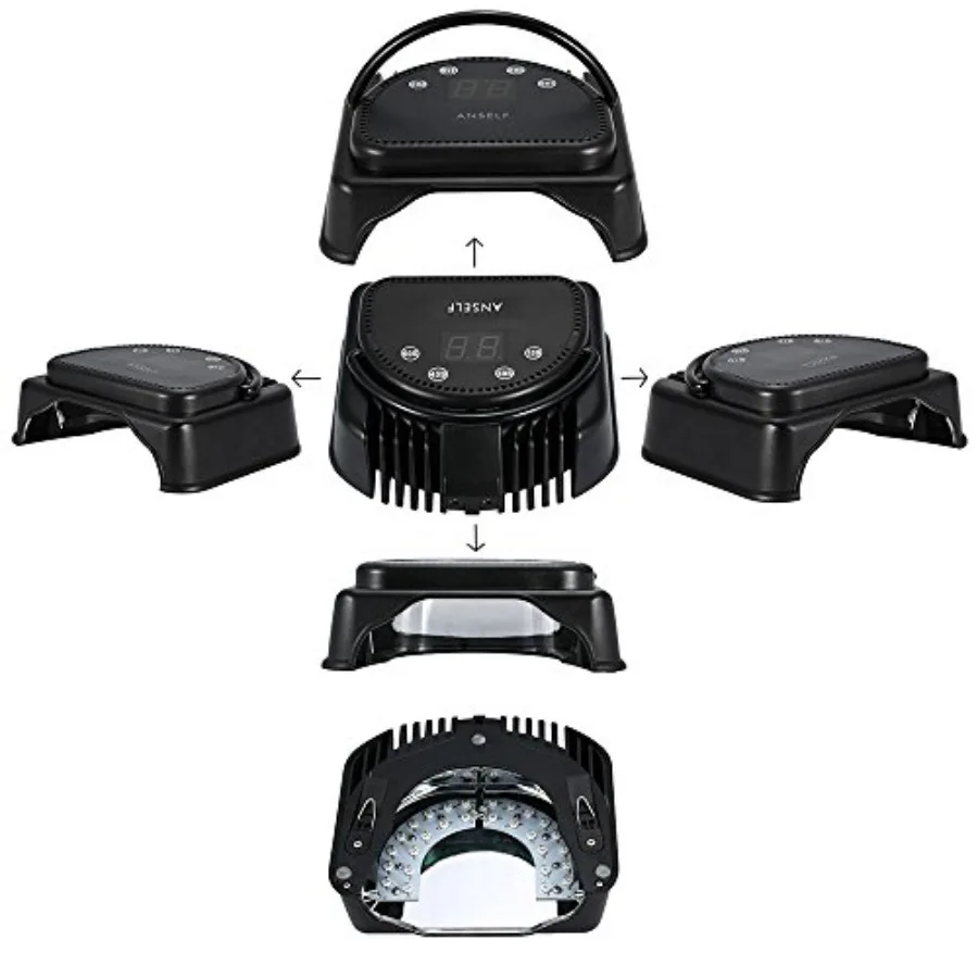 64W Pro LED Gel Nagel Droger Curing Lamp Nagellak Machine 110240V Met Lifting Handvat Touch Sensor LCD scherm