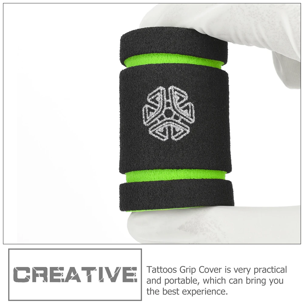 10Pcs Comfortable Tattoos Grip Cover Soft Sponge Handle Protector Anti-Slip Ergonomic Design Long-Lasting Tattoo Equipment