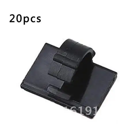 20pcs Self Adhesive Cable Clamp Securing Clip Wire Arranging Device For Car Dash Cam Clip Holder Recorder Wiring Fixing Seat