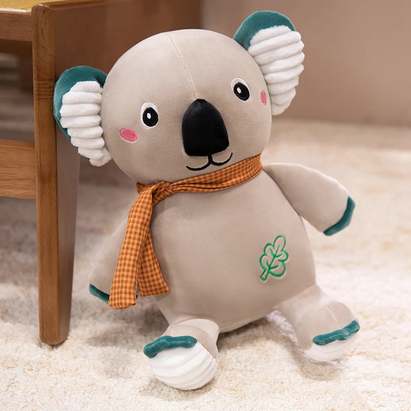 Simulatie 30 cm Koala met Kleur Sjaal Knuffels Leuke Australië Koala Knuffeldier Speelgoed voor Kinderen Kerstcadeaus Decor