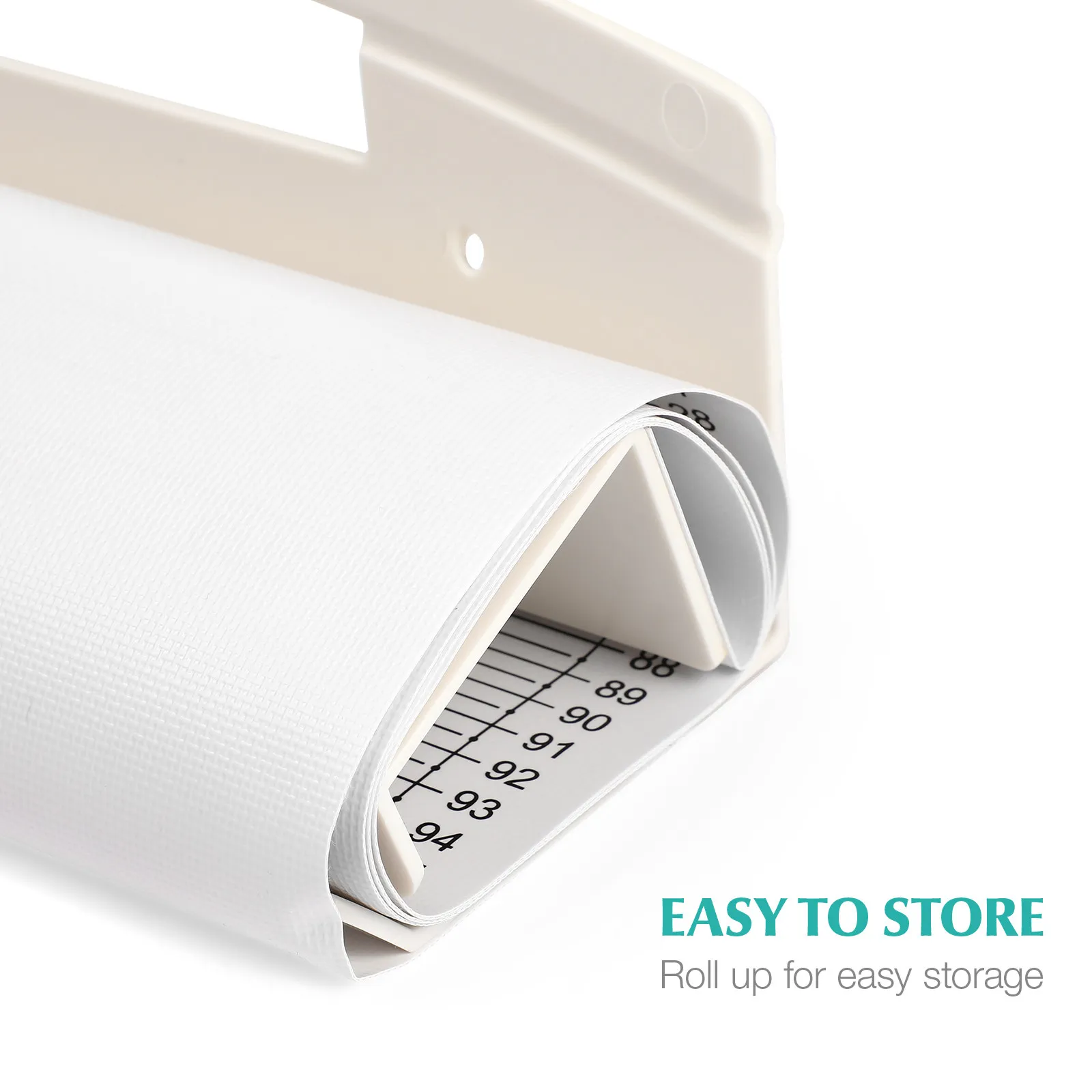 Infant Height Measurement Mat Sturdy Skin Friendly ABS PVC Construction Sliding Foot Positioner Fixed Headboard Home Clinic Use