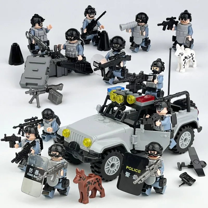 

Quick Response Force M8124 Assault Force Meigao small particle assembled building block figurine toy cross-border wholesale