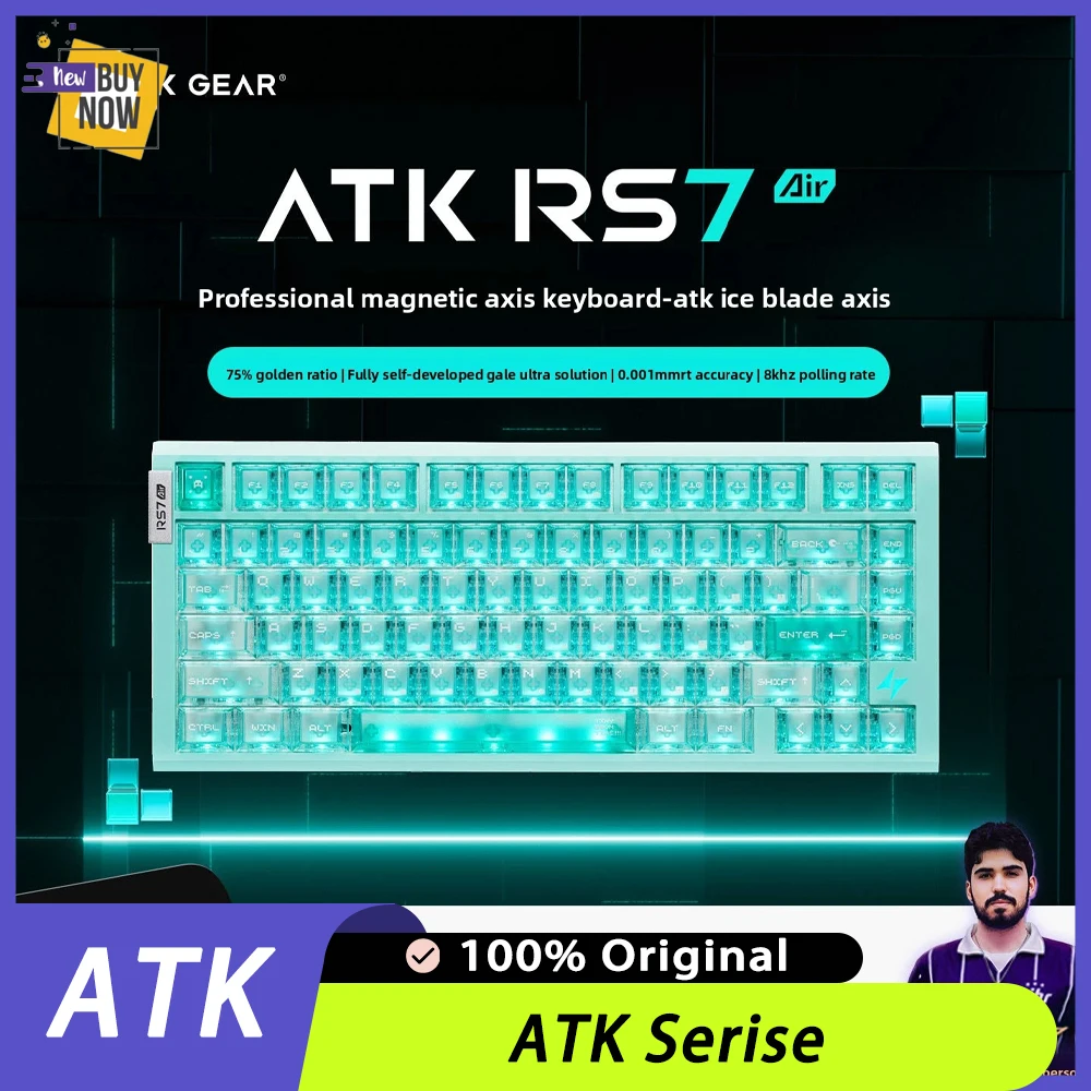 

Игровая механическая клавиатура ATK серии RS6 Ultra RS7 Air для ПК, аксессуары для геймеров, подарки