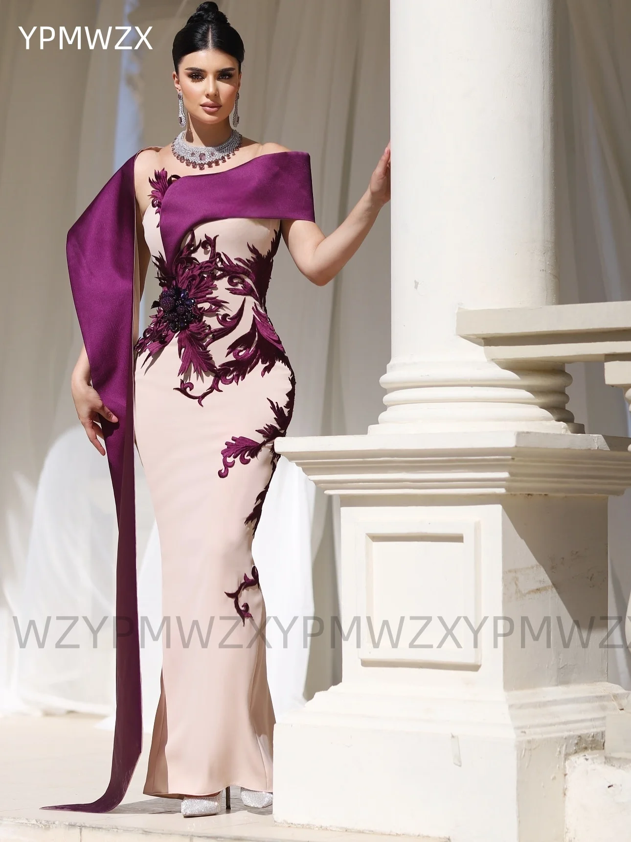 Personalizado festa férias wear ypmwzx sem alças bainha até o chão vestido de formatura formal فستان