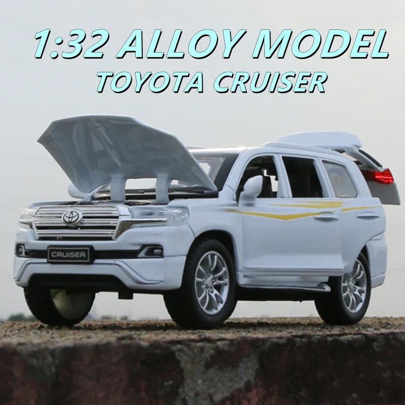 

1:32 2019 New Style Toy Car TOYOTA LAND CRUISER Metal Toy Alloy Car Diecasts & Toy Vehicles Car Model Toys For Children