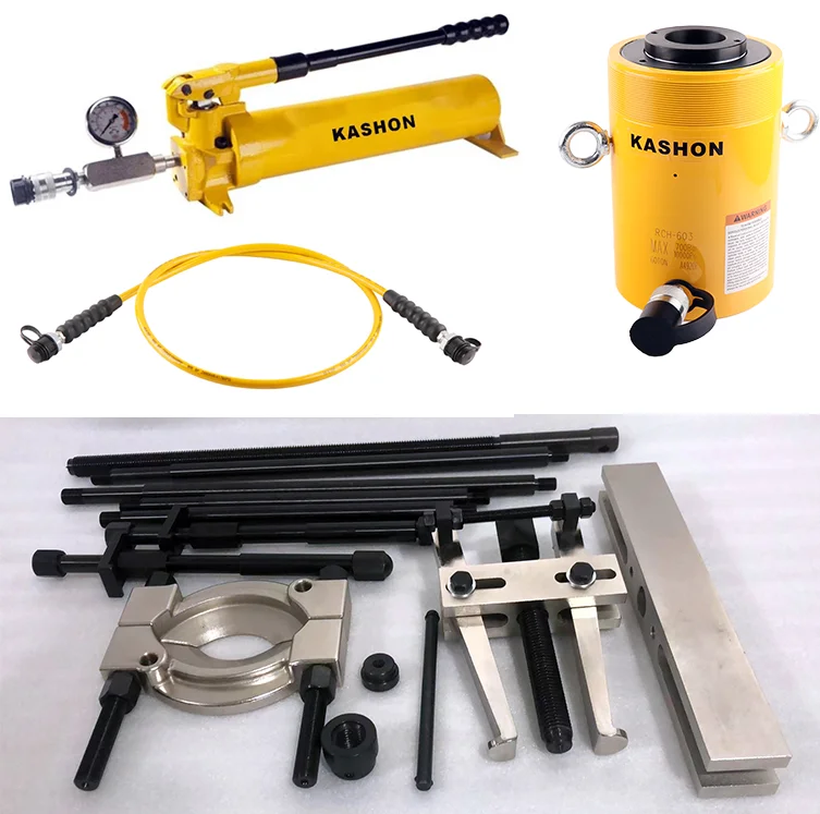 50 Ton BHP Series Hydraulic Puller Set Crossing Bearing Puller Set Remove Bearings Kit Bearing Puller Separator Tool