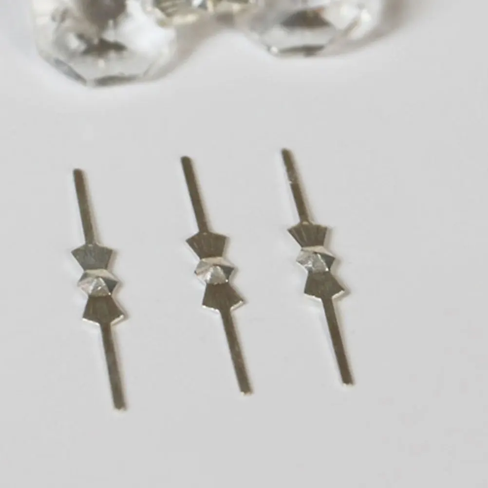 

200pcs Metal Butterfly Crystal Clips Clips 40mm Crystal Lighting Accessories Reusable Sturdy Material Night Lamp