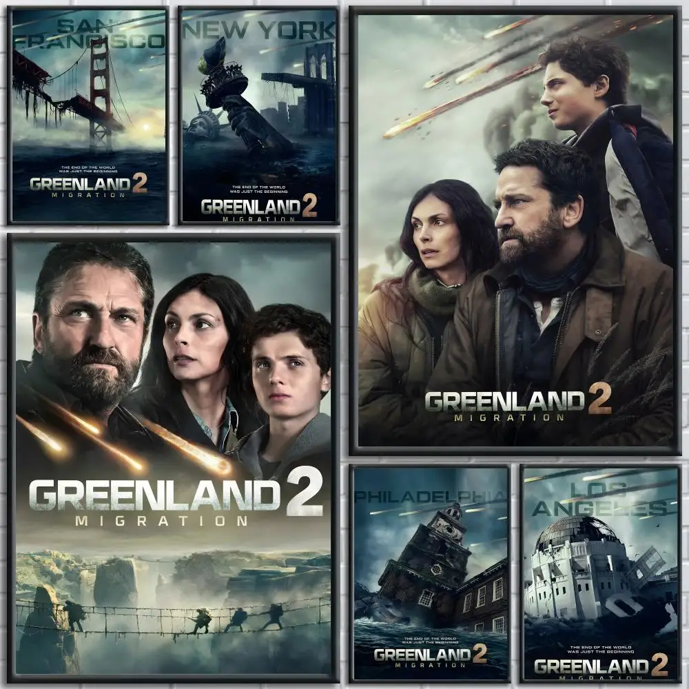 Póster de la película G-Greenland 2 Migration, pegatinas artísticas de pared modernas y fáciles de aplicar para decoración del hogar y paredes de dormitorios