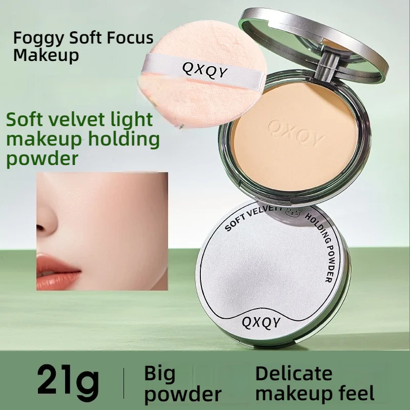 

QXQY Matte Pressed Powder - Long Lasting Oil Control, Lightweight Blurring Concealer & Setting Powder for All Day Wear