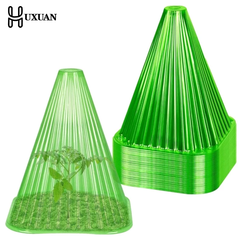 Plant Bell Cover 5Pcs Reusable Anti-frost Greenhouse Plants Light Translucent Transparent Garden Clothes Yard Supplies