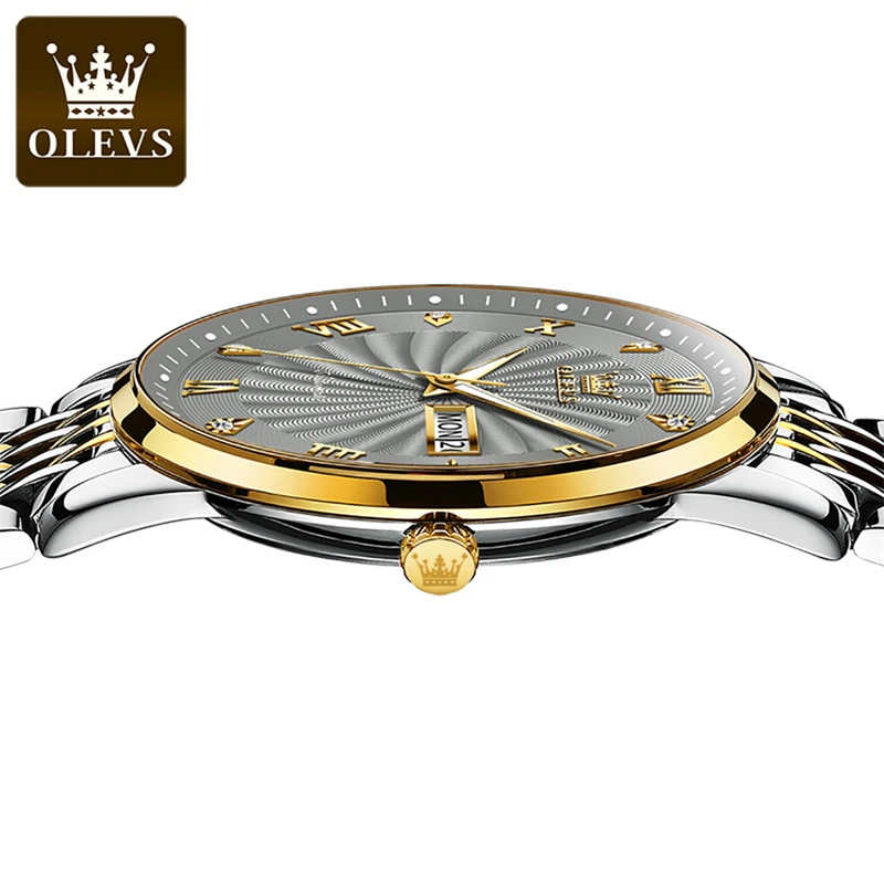 OLEVS Mens Watches Top Brand Luxury Automatic Mechanical Watch Sport Stainless Steel Waterproof Watch Men Relogio Masculino