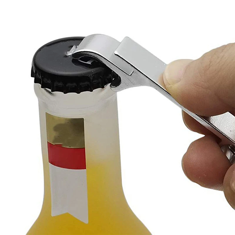 200Pcs Beer Bottle Openers Metal Keychain Beer Openers Keyring Can Opener Beverage Opener for Men Women