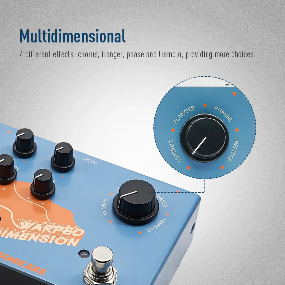 High Quality Guitar Effect Pedal with Tremolo, Analog Delay