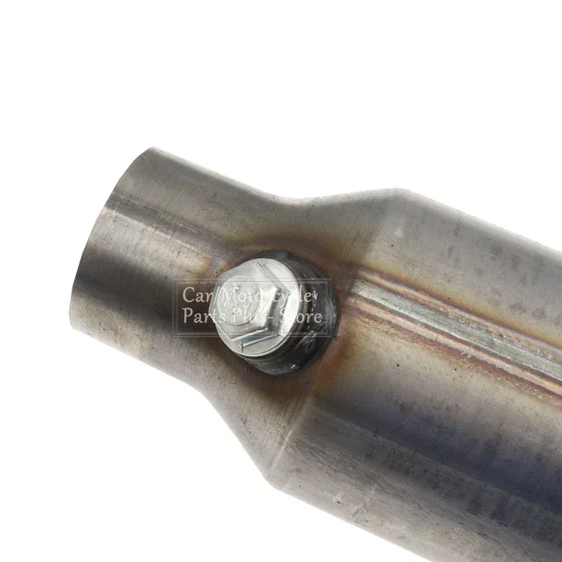 2.5inch/6.3cm Universal Car Exhaust System Catalytic Converter High Flow Stainless Steel Weld-On Converter Car Engine Accessorie