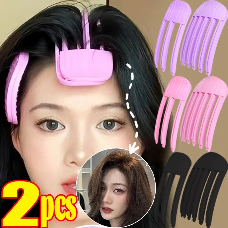 1/2pcs Korean Fluffy Hair Roots Clips Comb Lazy Hair Top Styling Curling Barrel Portable Hairs Clip Volume Wind Sculpting Comb