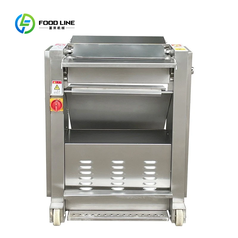 Stainless Steel Commercial Pigskin Cowhide Pork Peeling Degreaser with Fully Automatic Oil Scraper for Meat Skin Remover