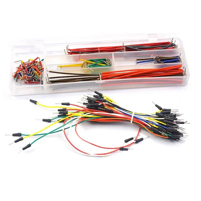 MB102 Breadboard Kit 400/830 Points Prototype Board 65 Jumper Wires U-Shaped Solderless Breadboard Jumper Cables DIY Electronics