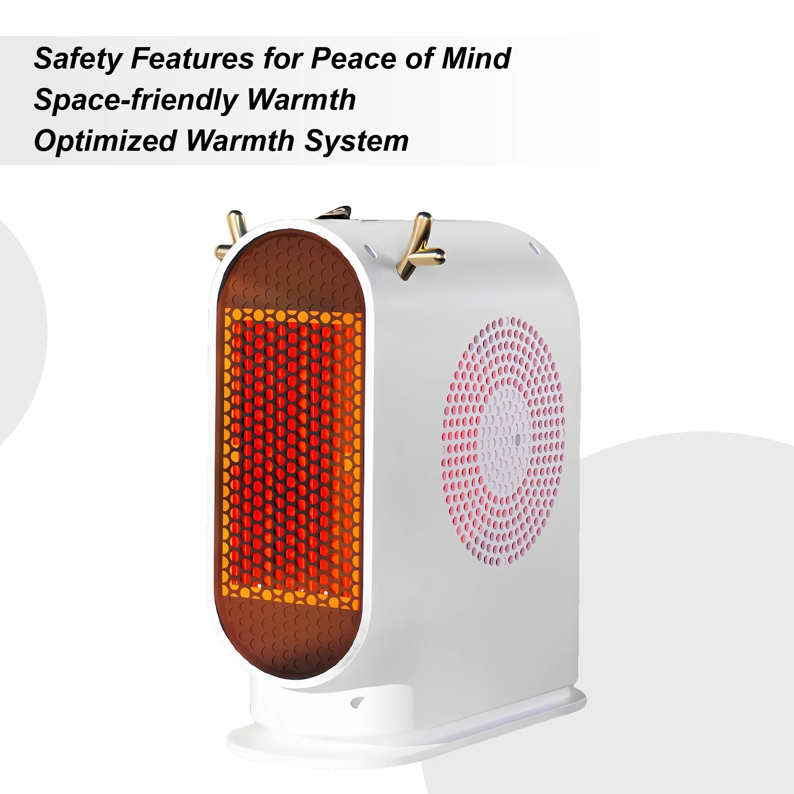 

Small Space Heater Fast Heating Tip-Over Overheat Protection Desk Space Heater Constant Temperature For Indoor Table Shelf