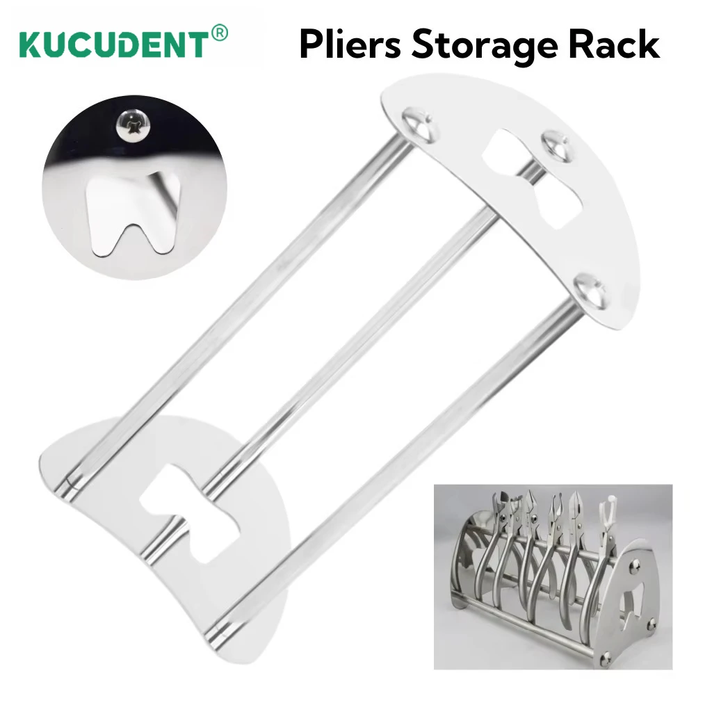 Stainless Steel Dental Pliers Stand Holder Orthodontic Forceps Rack Plier Organizer Scissors Dentistry Instrument Placement Tool