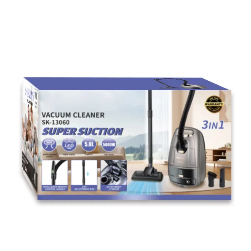 Handheld Vacuum Cleaner, 3-in-1 Household Vacuum Cleaner, LED, High Suction, 30KPA 5-Meter Corded Vacuum Cleaner
