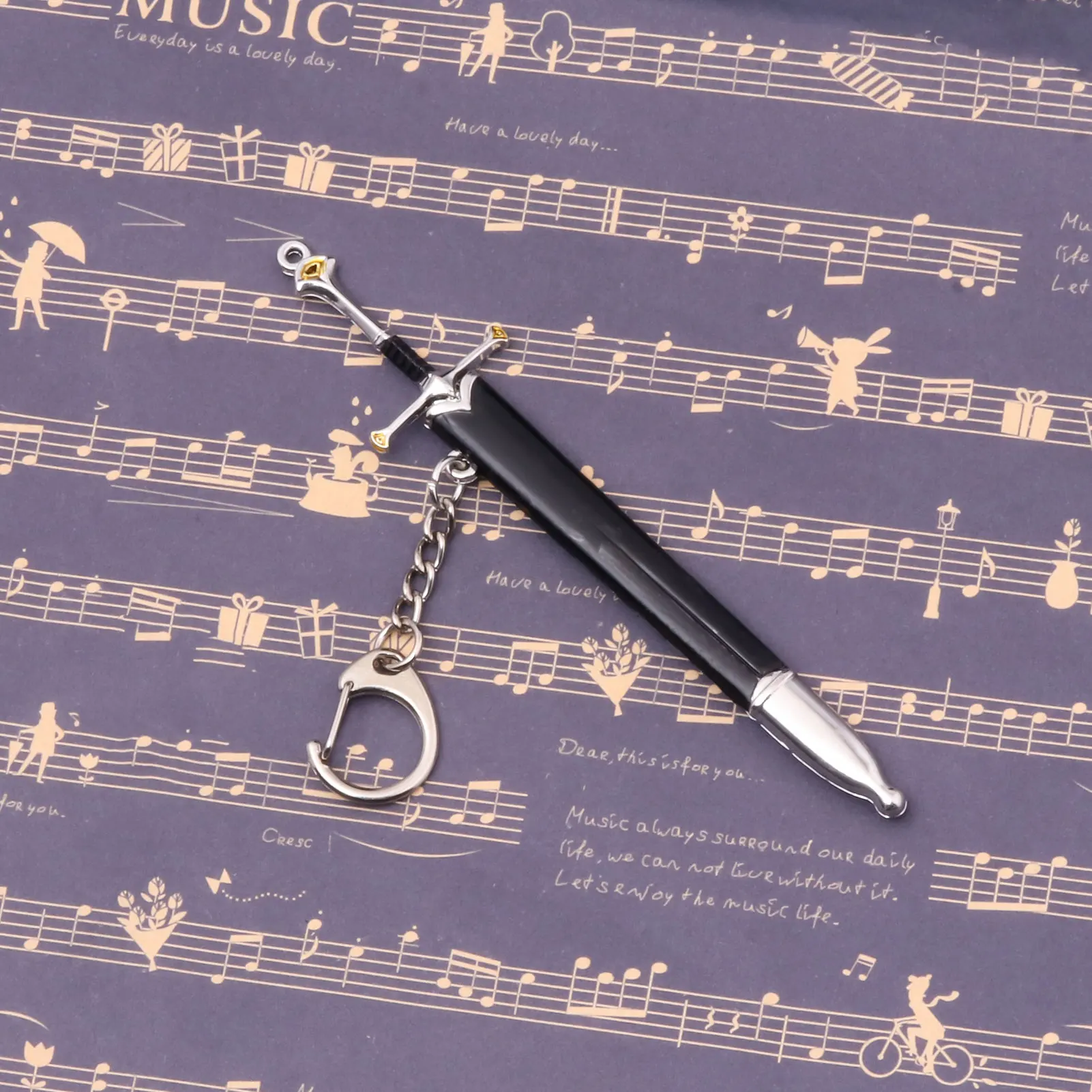 12 سنتيمتر المعادن البهجة أراغورن نورثيل السيف الجان أندوريل سلاح الأرض الوسطى كاتانا سيف ساموراي المفاتيح الحلي الهدايا اللعب