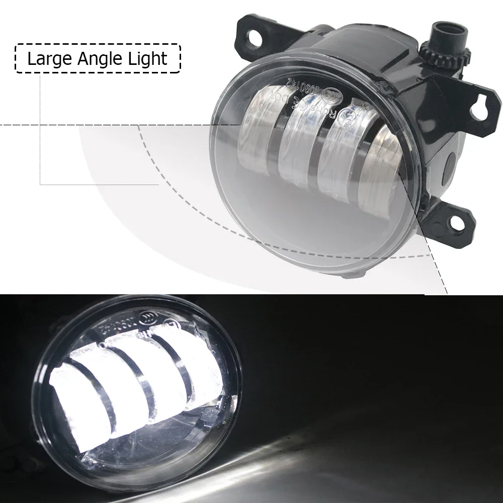 Led Lights Assembly for Citroen C5 Aircross 2018 2019 2020 2021 2022 2023 Fog Lamp Car Front Bumper Daytime Running Light 12V