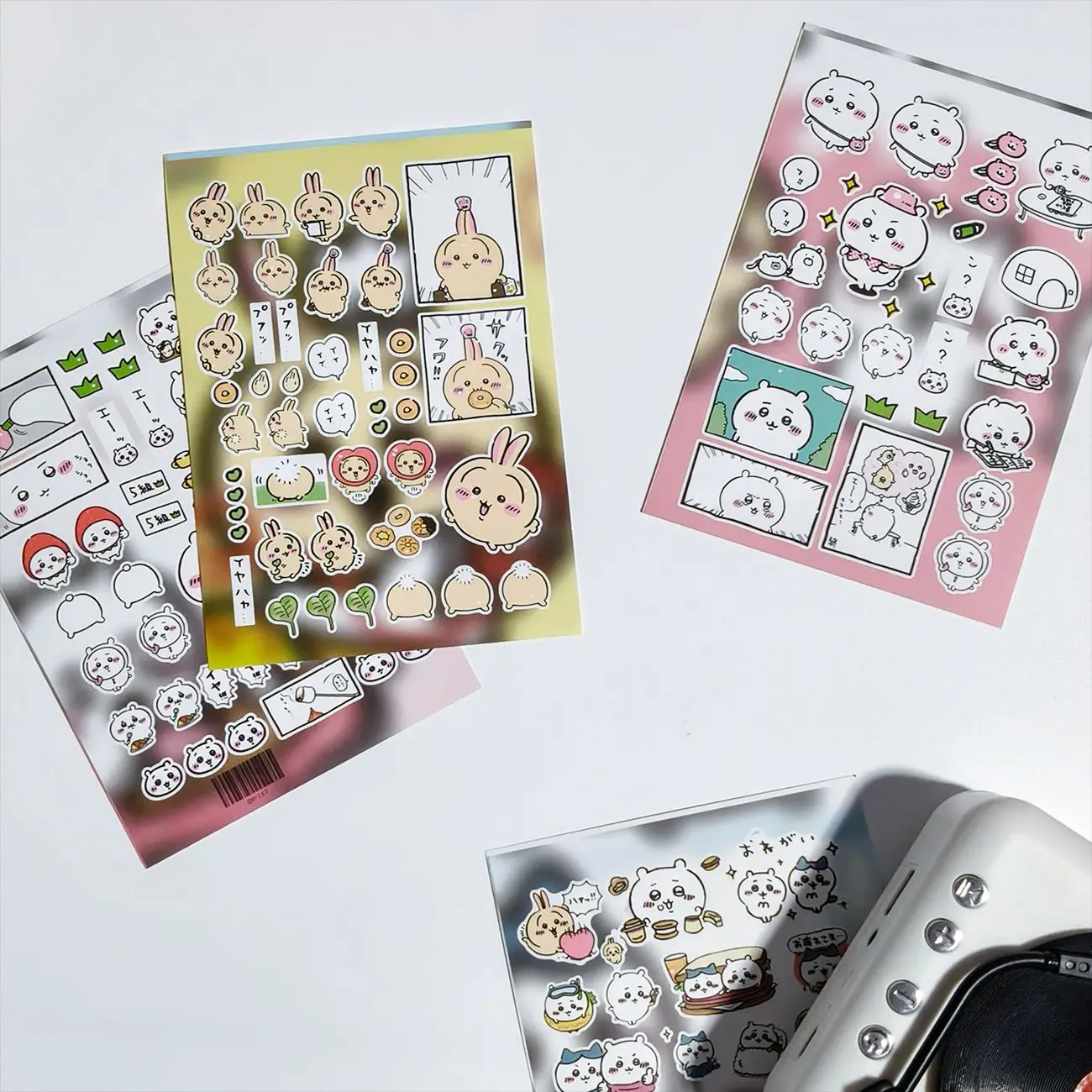 Chiikawa Ausgestanzte Washi-Sticker, süße Anime-Figuren, selbstklebende Deko-Sticker für Tagebuch, Planer, Scrapbooking-Zubehör – Detail 6