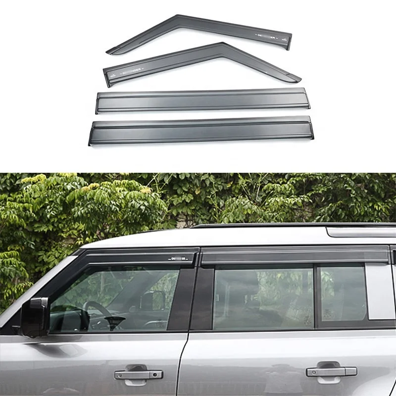 4-pieces sunvisor Car Rain Guard Side Windows sun visor for Land Rover 2020-2025 new Defender 110