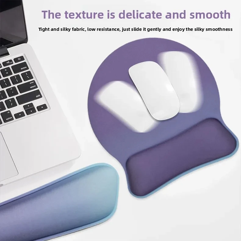 Memory-Schaum Handgelenkauflage-Set Tastatur-Mauspad Ergonomische Unterstützung für Büro und Gaming 7 Farbverläufe – Detail 3