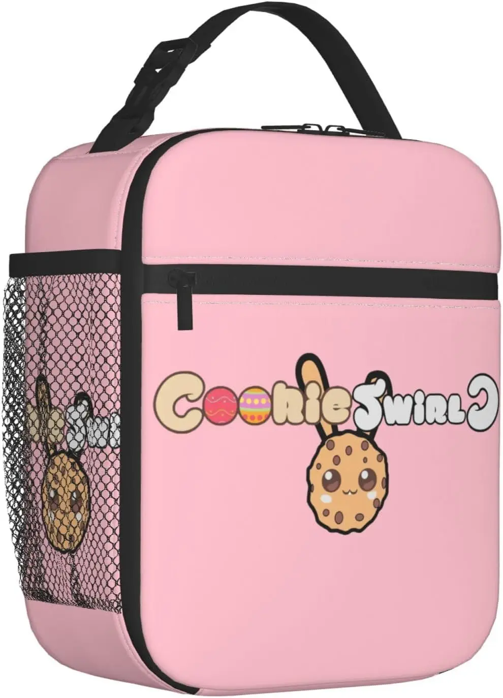 Cookie Anime Wirbel isoliert Lunch Bag Lunch Box auslaufs ichere Arbeit Lunch Einkaufstasche mit externer Netz tasche für Büro reisen Arbeit