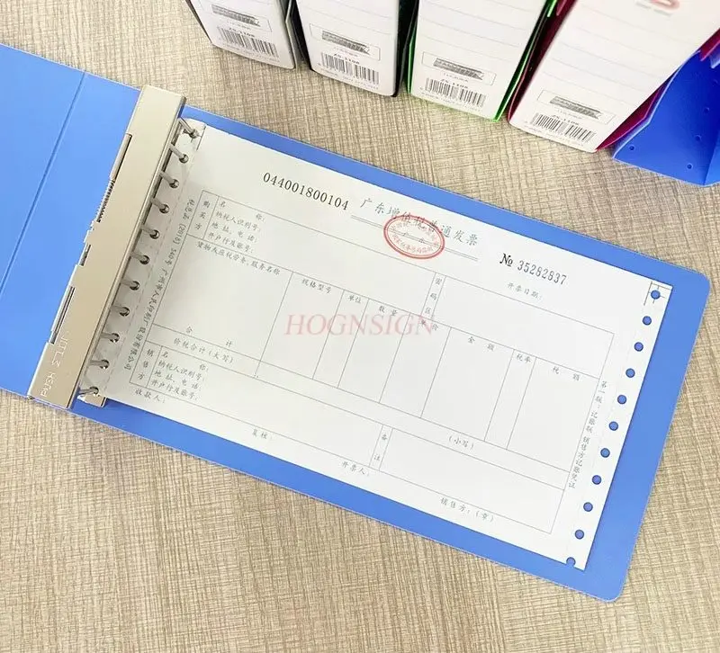 

1pcs Invoice clip, bill clip, A5 computer clip, delivery note clip, bill clip, list clip, large capacity color tape shell