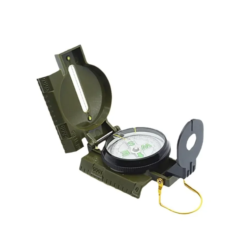 Outdoor Survival Compass Multifunctional Easy to Carry Plastic Orientation Tactical Compass Compass