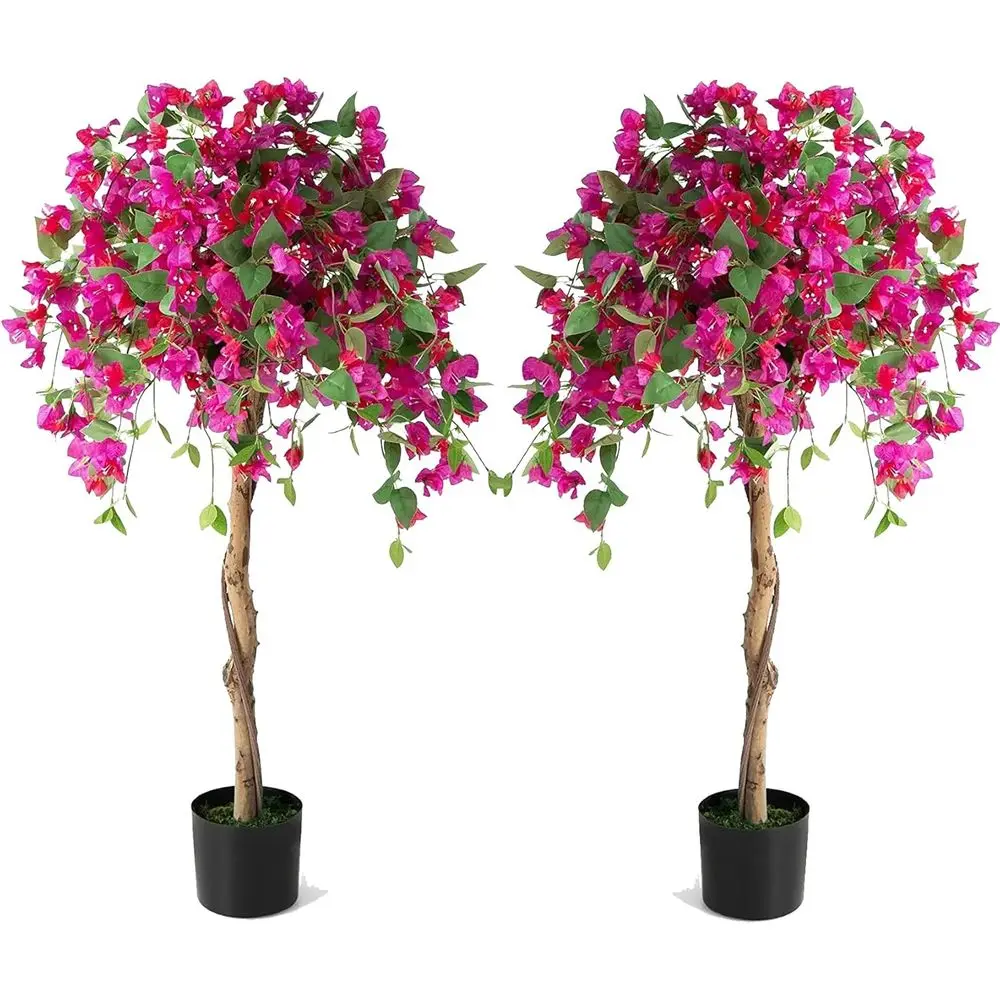 

Tall 4.5FT Bougainvillea Artificial Tree, Fake Floor Plant for Indoor Outdoor Décor