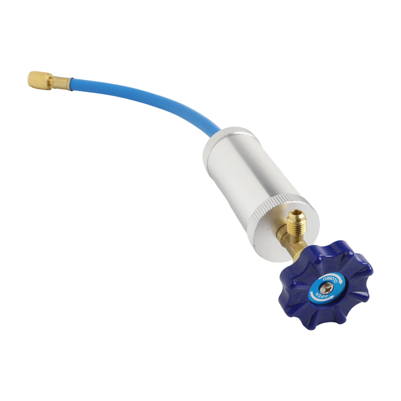 Vehicle A/C Adapter R134A R12 Hand Turn Pump Oil Injection Oil&Dye Injector Vehicle A/C Adapter 600~3000PSI Refrigeration Tool