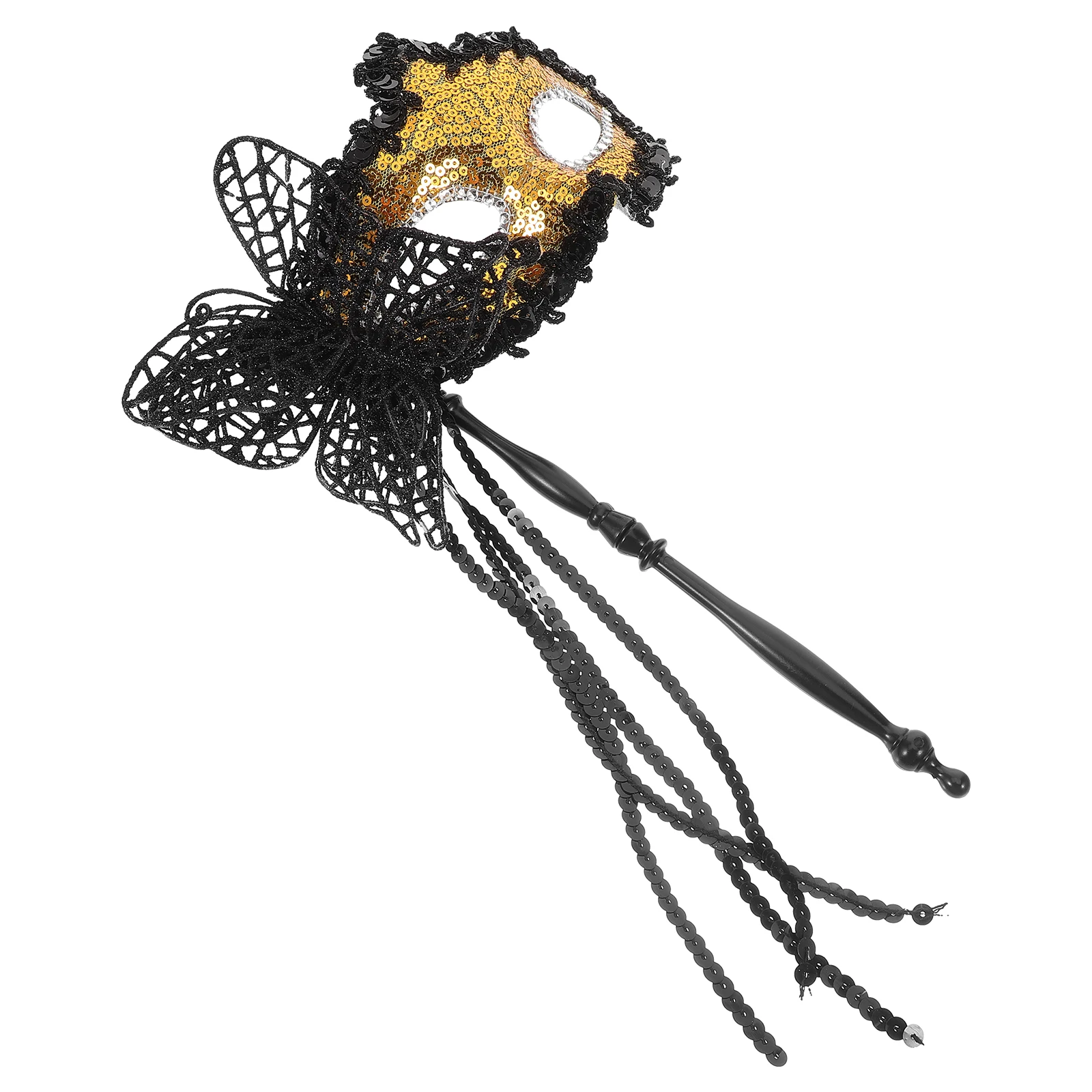 

Dragon Pattern Masquerade Mask Half Face Mask Party Costume Prop for Women Halloween Cosplay Stick Masks for Adults