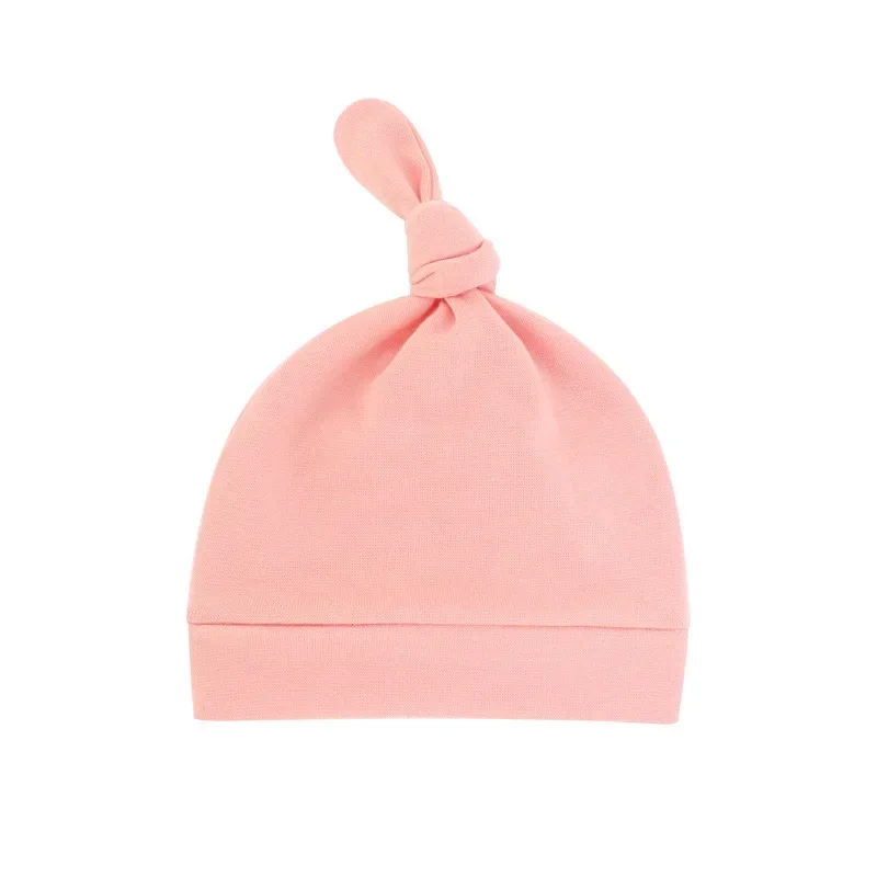 1PCS Knot Infant Hats Soft Skin-friendly Baby Girls Caps Fashion Newborn Headwear Clothing Decoration Mom Kids Birthday Gifts