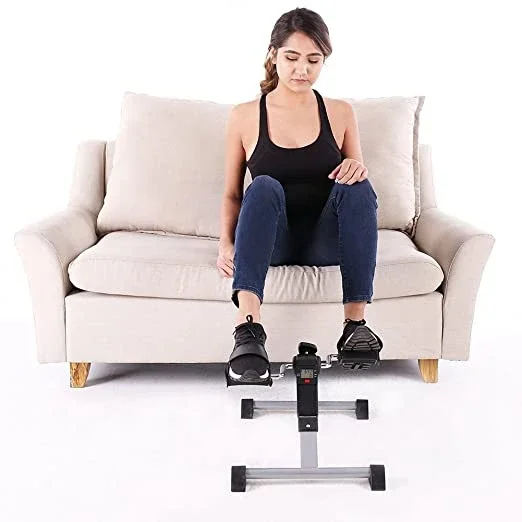 Home Office Desk Training Workout Elderly Adjustable Resistance  Folding Mini Cycle Pedal Exercise Bike