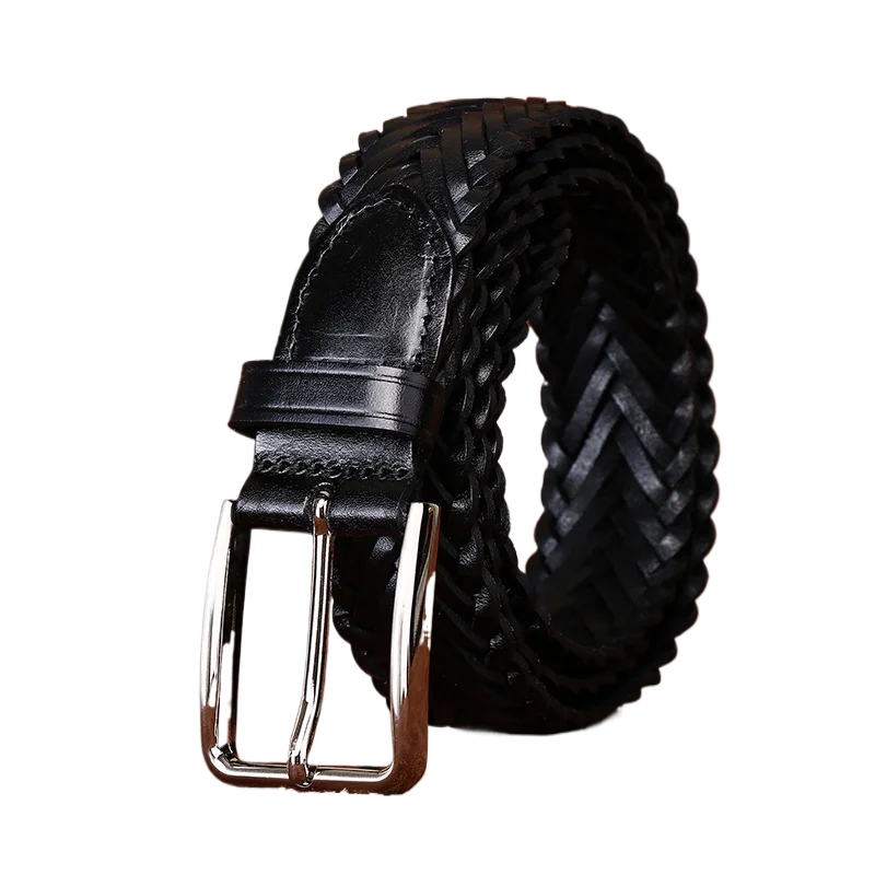 

Мужской кожаный ремень ручной работы шириной 3,3 см с пряжкой, из натуральной воловьей кожи, универсальный, подходит для брюк.