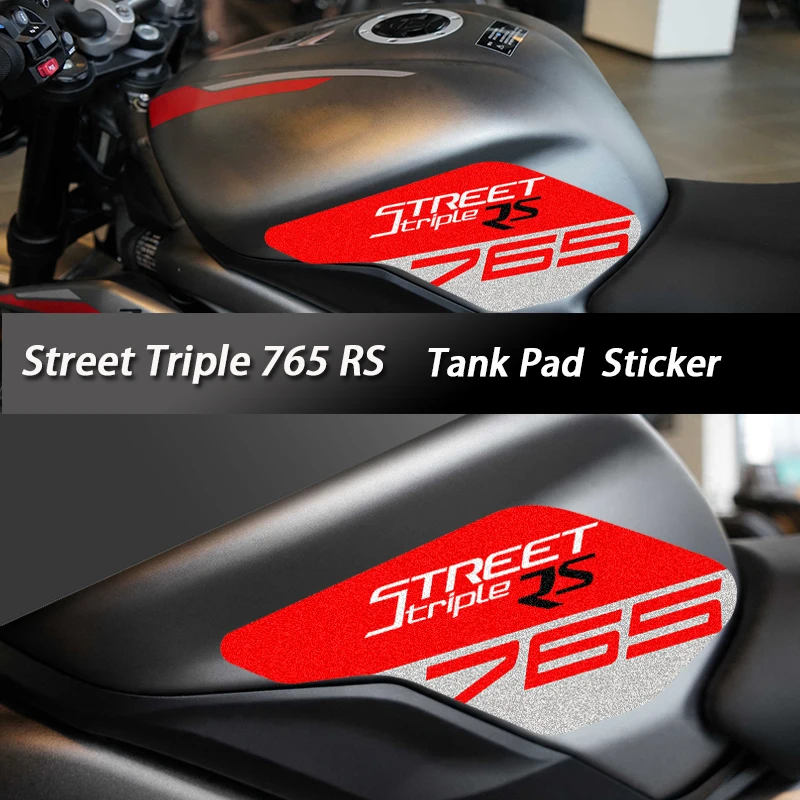 

For Triumph Street Triple 765 RS triple765rs 2017 to 2023 3M Motorcycle Tank Pad Anti-Slip Sticker Protection Decal