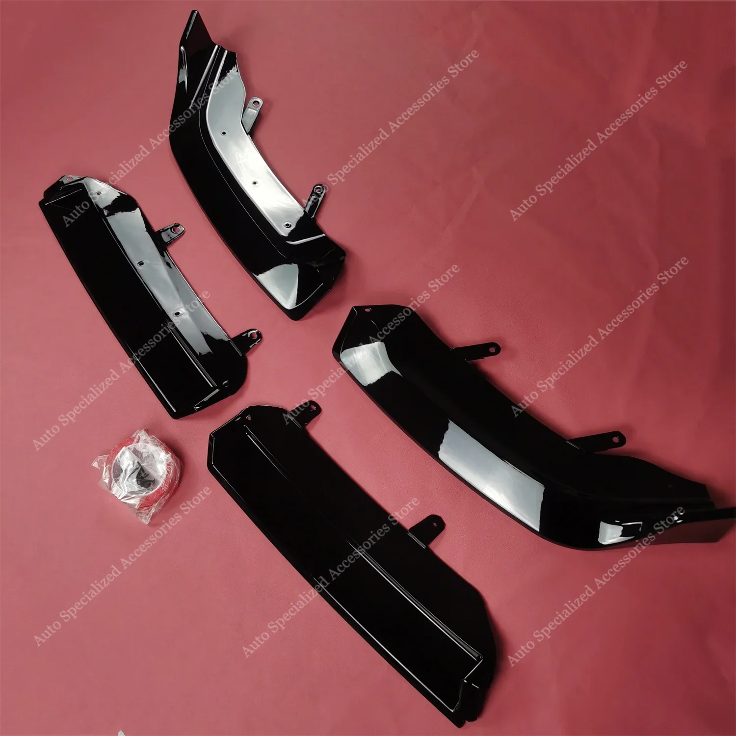 MP Style Front Bumper Lip Spoiler Splitter Diffuser voor BMW G60 G61 520d 530e 550e i5 M60 M Sport 2023 2024 Bodykits Tuning ABS