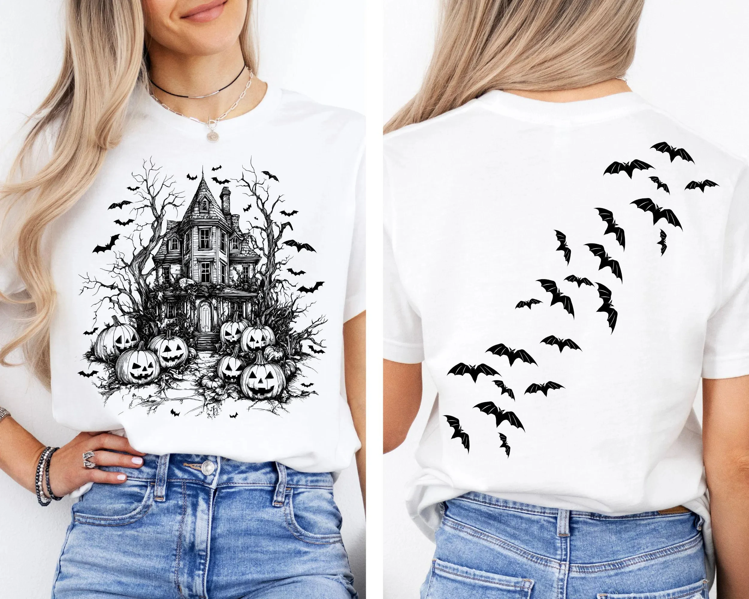 

Винтажная рубашка с привидениями, рубашка на Хэллоуин, рубашка на Хэллоуин, винтажная рубашка на Хэллоуин, рубашка с летучими мышами, толстовка жуткого сезона